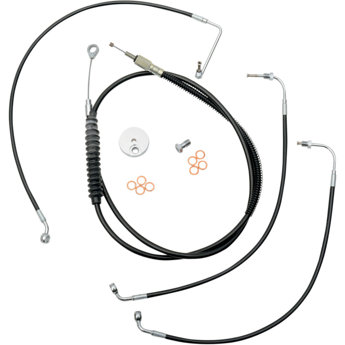 La Choppers Standard Cable Kit - LA-8011KT-16B For Harley Road King 2014-2016