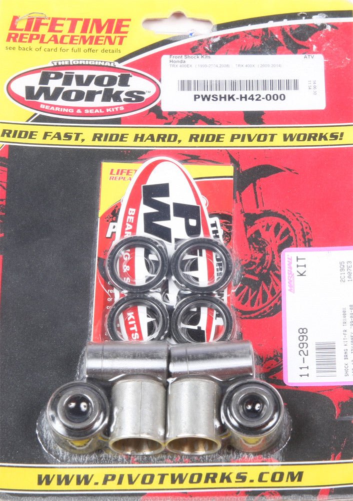 Pivot Works Shock Bearing Rebuild Kit - PWSHK-H42-000 Honda TRX400EX / TRX400X 1999-2004