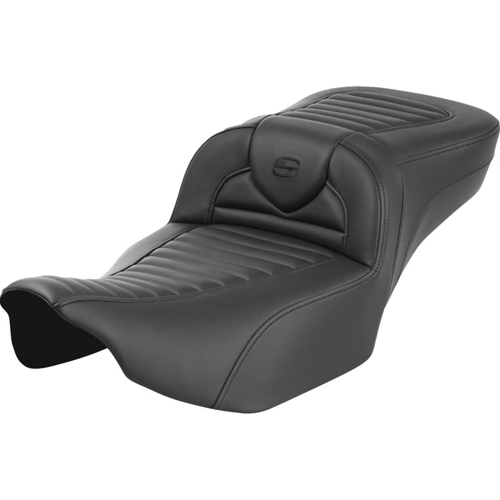 SADDLEMEN 0801-1771 823-07-20300 Roadsofa™ Extended Reach Seat - without Backrest - Tuck-n-Roll - FLTR/FLHX 23-24