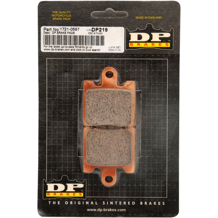 DP BRAKES 1721-0587 DP219 Standard DP Sintered Brake Pads Standard Brake Pads - Burgman