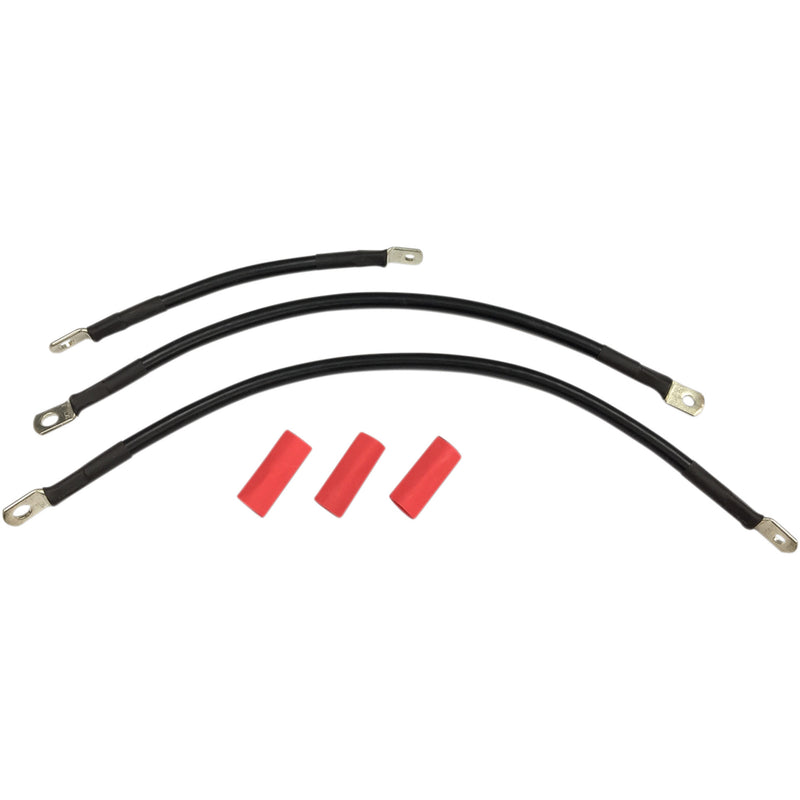 Drag Specialties Battery Cable Kit - 2113-0667 For Harley Softail 1984-1988