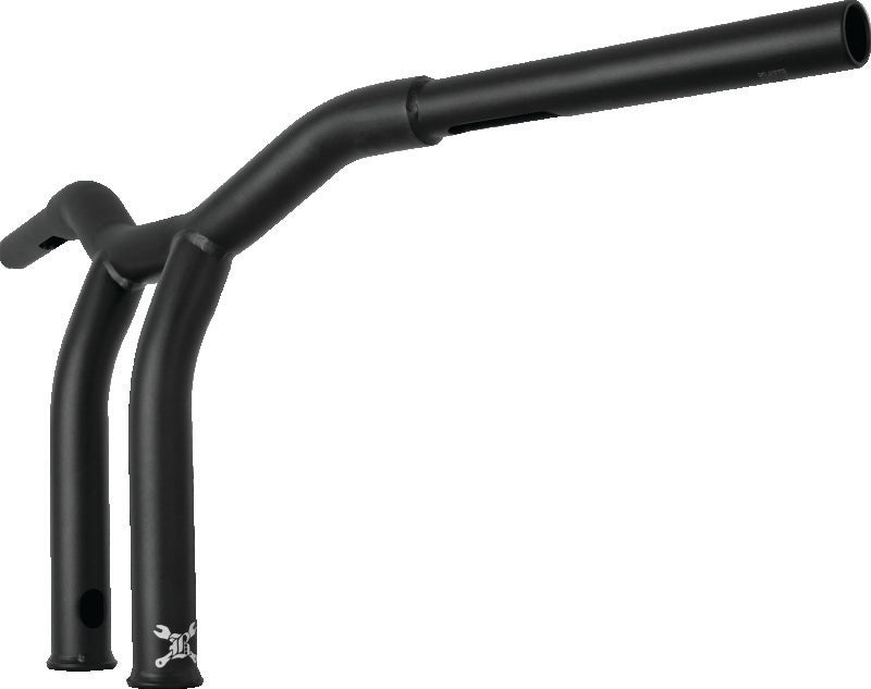 Burly Brand B12-6051SB Dominator Raked Bar 10in - Matte Black - User 1