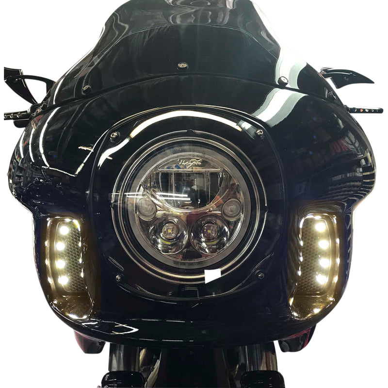 PAUL YAFFE BAGGER NATION 2040-2491 PYO:BOLTS-DRL-S Daytime Lightning BoltZ Running Lights - Silver/White
