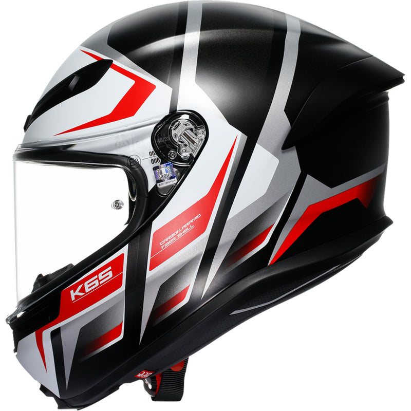 AGV K6 S Karve Helmet - Matte Black/White/Red