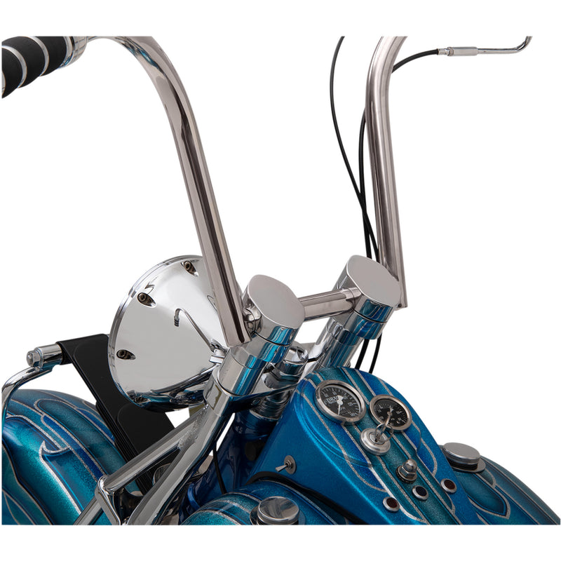 LA Choppers Springer Handlebar Riser Kit Paughco DNA Chrome - LA-7410-03