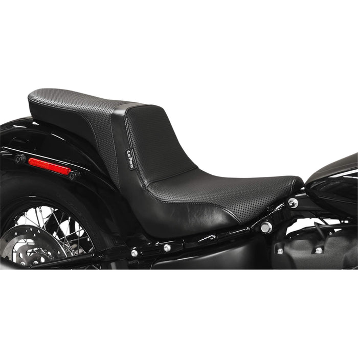 LE PERA 0802-1159 LY-543BW Daytona 2-Up Seat - Without Backrest - Basketweave - Black - FX/FL '18-'23