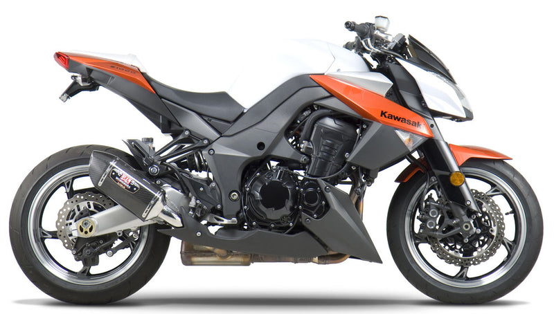 Yoshimura Exhaust Street R-77 Slip-ON SS-CF-CF Dual - 1412202 Kawasaki 1000 2010-2013