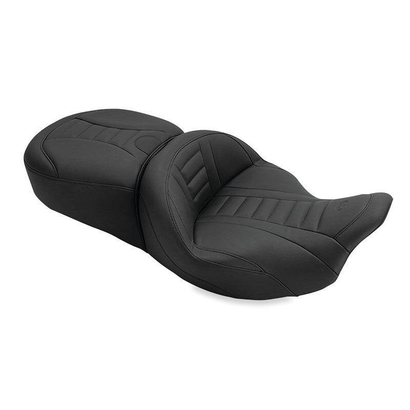 Mustang Motorcycle 79006 Mustang 08-21 Harley Electra Glide, Rd Glide, Rd King, Str Glide Touring 1PC Seat Deluxe - Black - User 1