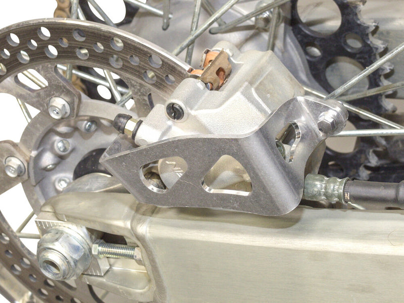 Works Aluminum Rear Caliper Guard YZ450F - 25-034 Yamaha Dirt Bikes 2020-2024