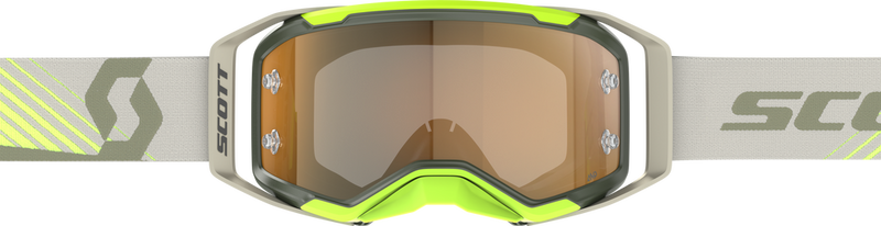 Scott 51-5614 421478-7701324 PROSPECT 2.0 AMP GOGGLE KAKI GRN/N YLW AMP GLD CHR WRK