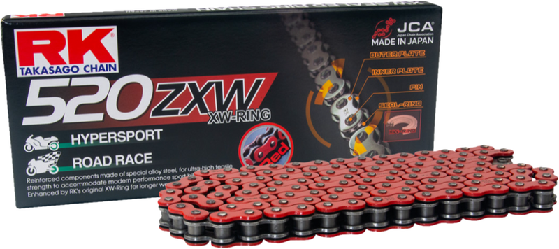 Rk Excel 691-5002R RR520ZXW-150 RR520ZXW DRIVE CHAIN RED 520 X 150