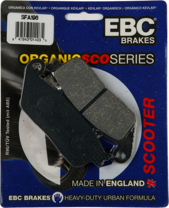 Ebc 153-196 SFA196 BRAKE PADS SFA196 ORGANIC