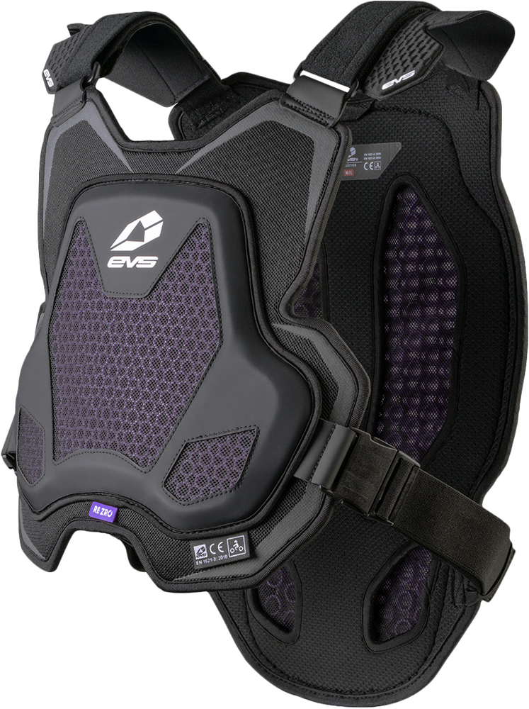 Evs EVO Chest Protector With Rezro Black MD LG - EVO-BK-ML