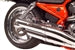 Tab Performance V-ROD Slash Cut Exhaust Pipes (NON-Baffled) Chrome - 111-1020 For Harley -Rod / Screamin Eagle Rod 2007-2010