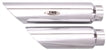Tab Performance V-ROD Slash Cut Exhaust Pipes (NON-Baffled) Chrome - 111-1020 For Harley -Rod / Screamin Eagle Rod 2007-2010