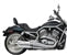 Tab Performance V-ROD Slash Cut Exhaust Pipes (baffled) Chrome - 111-1220 For Harley -Rod / Screamin Eagle Rod 2007-2010