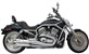 Tab Performance V-ROD Slash Cut Exhaust Pipes (baffled) Chrome - 111-1220 For Harley -Rod / Screamin Eagle Rod 2007-2010