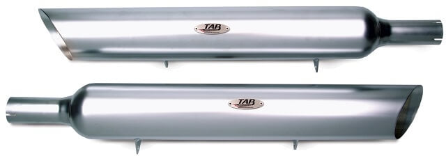 Tab Performance V-ROD Muscle Satin Nickel Pipes - 111-3223 For Harley -Rod Muscle 2009-2017