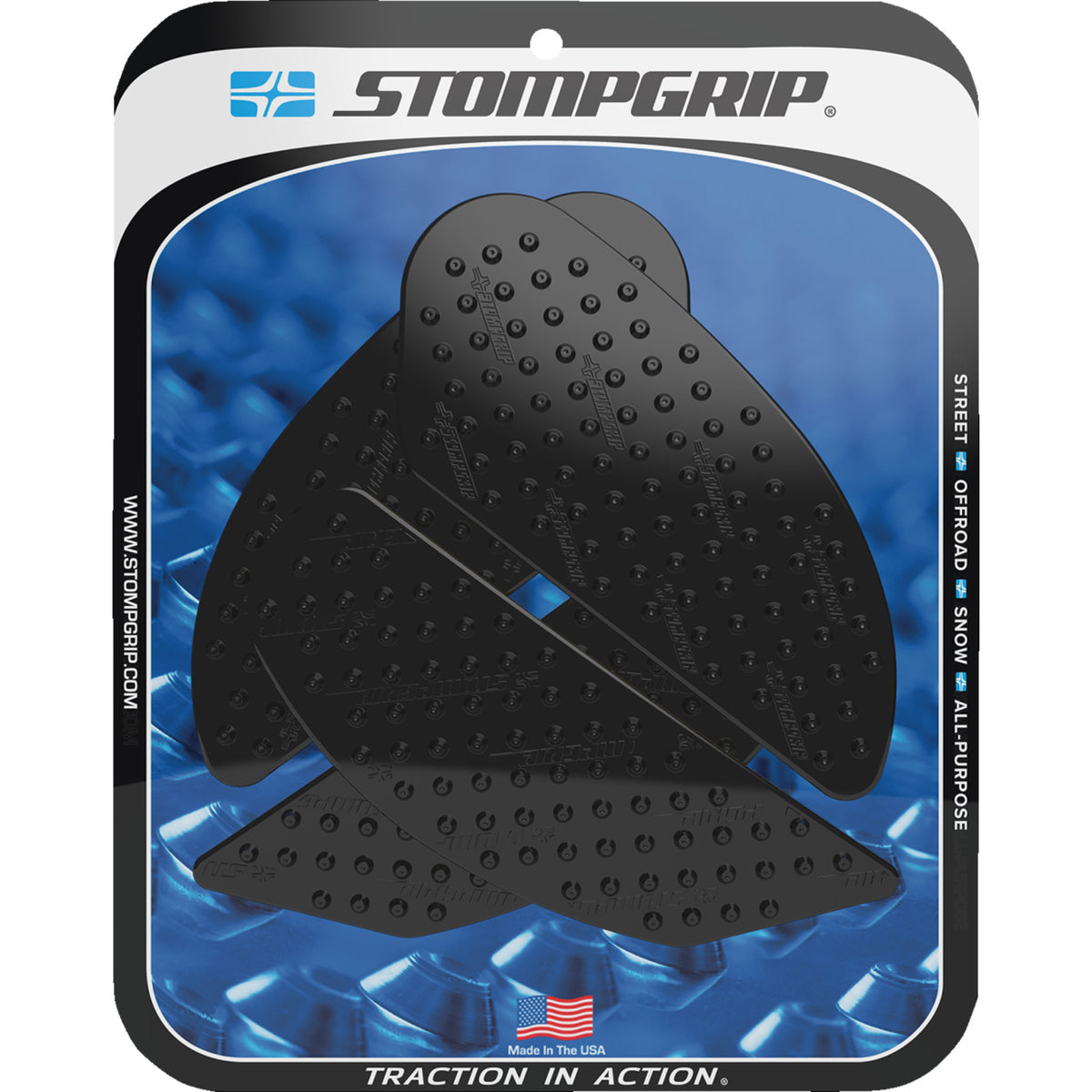 STOMPGRIP 4320-2721 55-10-0150B Volcano Profile Traction Pad Tank Grips ...