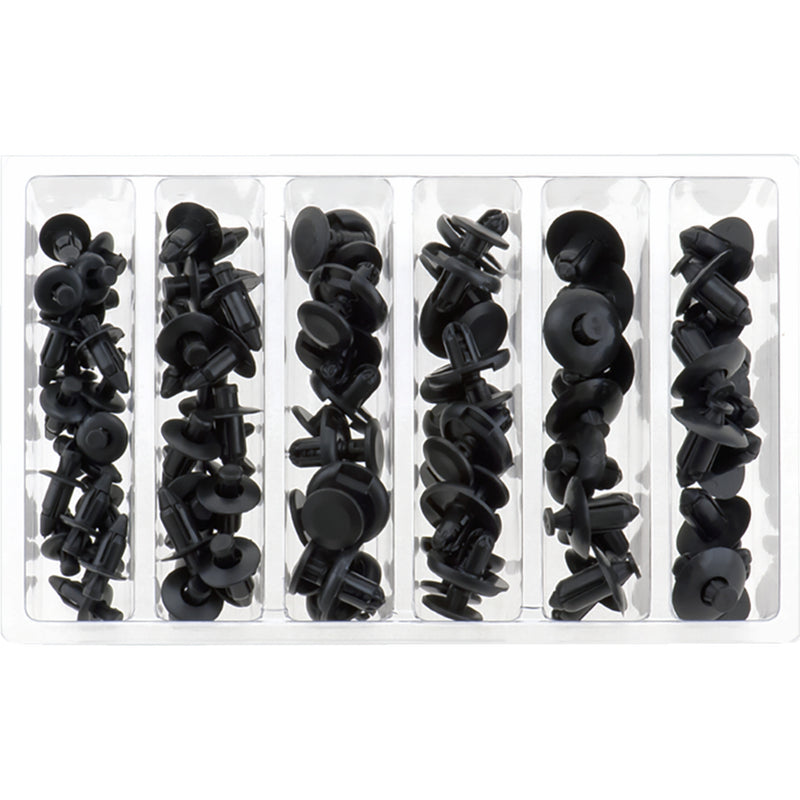 BOLT 0521-0884 2009-RIVETS Nylon Rivets Rivet Assortment - 80 Piece