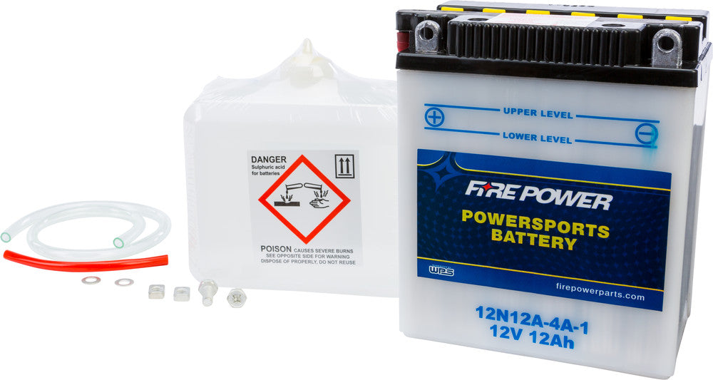 Fire Power 490-2115 12N12A-4A-1 BATTERY W/ACID 12N12A-4A-1 12V