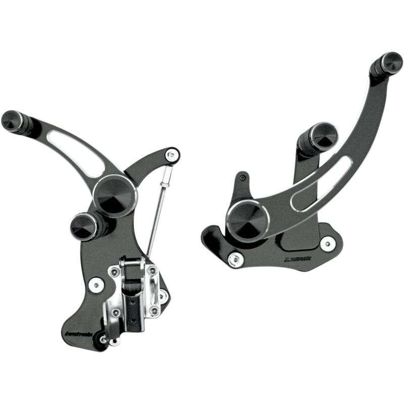 Accutronix Night Series Forward Control Kit - FC405-SSN For Harley Touring 2014-2026