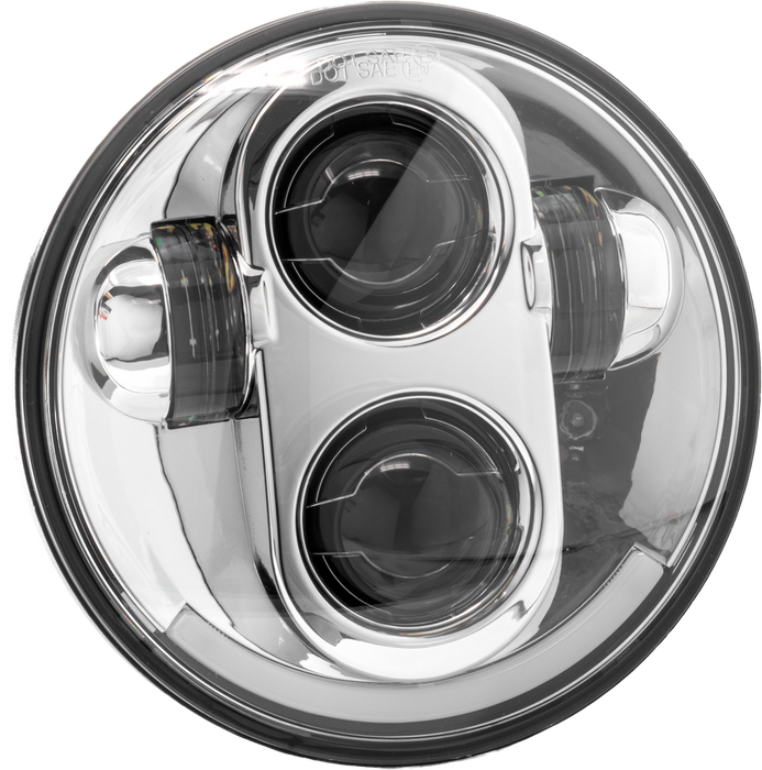 Letric Lighting Co 850-09655 LLC-LH-5C 5.75" LED HEADLIGHT CHROME