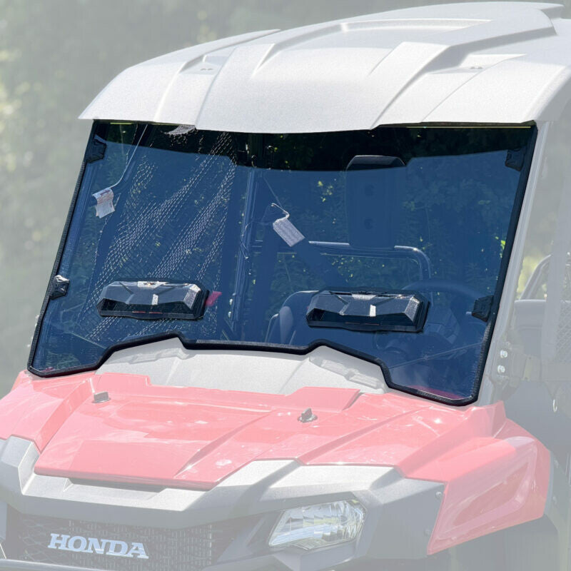 Seizmik Tool-Less Windshield Hard Coated Poly - 50-55321KIT Honda Pioneer 2015-2025