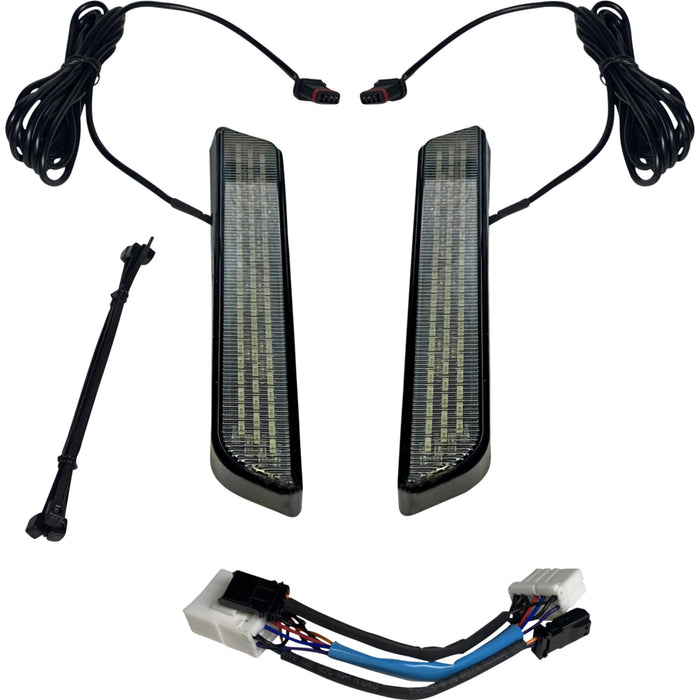 CUSTOM DYNAMICS 2040-2653 CD-FORK-HD-SB LED Front Fork Lightz™ - Smoke - Black
