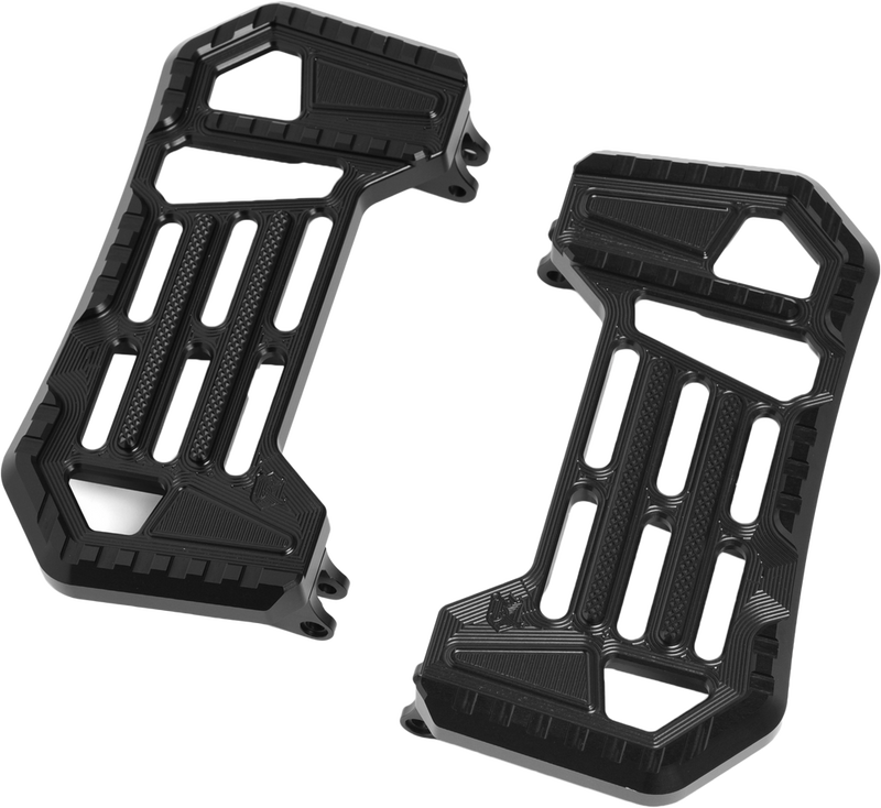 Kens Factory NL Midium Size F Boards Black FLH FLT (EX CVO) - KFB-03B For Harley Touring 1986-2026