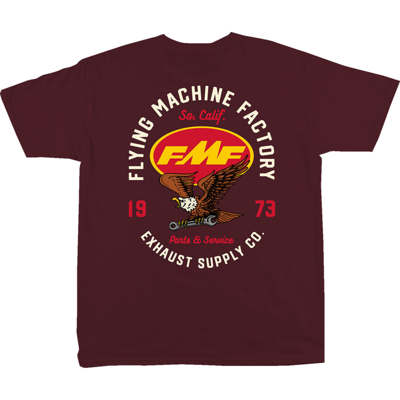 FMF 3030-24298 FA24118902MRN2X Exhaust Supply T-Shirt maroon - 2xl