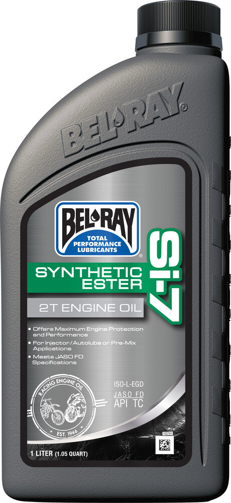 Bel-Ray SI-7 Full Synthetic Engine OIL 2T 1L - 99440-B1LW For Ski-Doo Snowmobiles 2002-2019 | Husqvarna Dirt Bikes 2003-2018