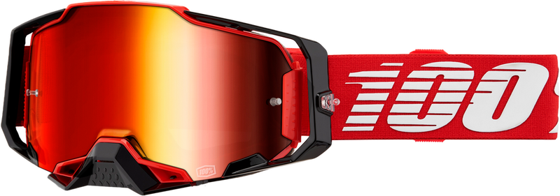 100% 610-5188 50005-00033 ARMEGA GOGGLE RED MIRROR RED LENS