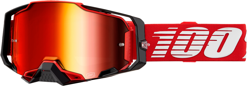 100% 610-5188 50005-00033 ARMEGA GOGGLE RED MIRROR RED LENS