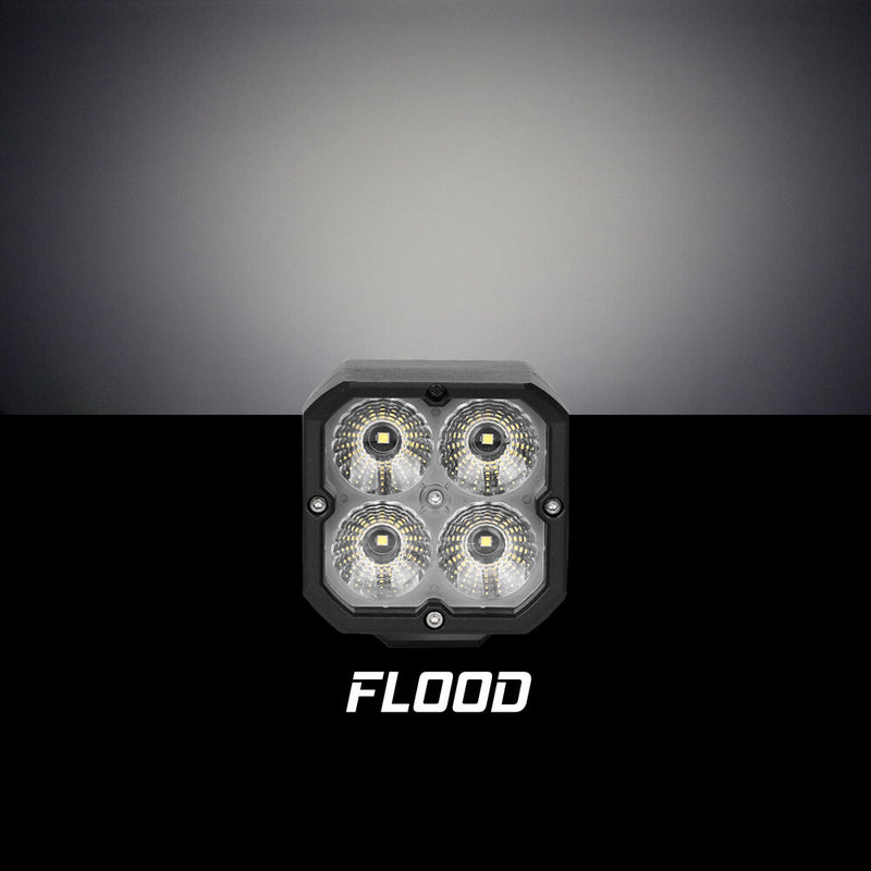 Xk Glow 653-0075 XK065001-FL 20W RGB POD LIGHTS FLOOD BEAM