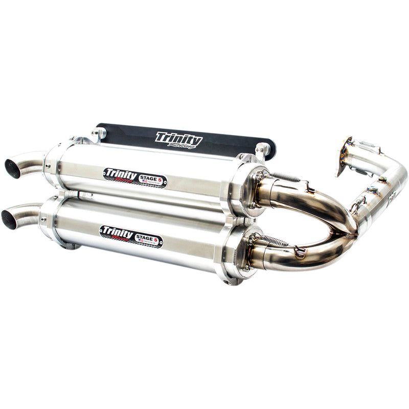 Trinity Racing Stage 5 1-Into-2 Exhaust System - TR-4153D Polaris RZR 2016-2021