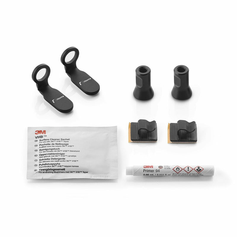 Rizoma 58-FR444B FR444B TURN SIGNAL MOUNTING KIT LIGHT UNIT PAIR BLACK