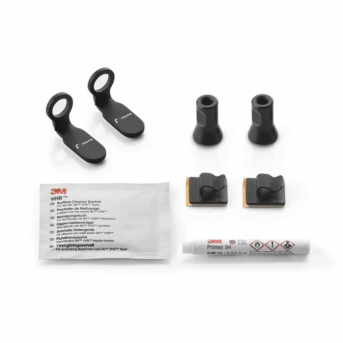 Rizoma 58-FR444B FR444B TURN SIGNAL MOUNTING KIT LIGHT UNIT PAIR BLACK