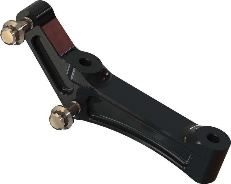 Hawg Halters Inc 750-04090 FBRMAB-108 RADIAL MOUNT ADAPT BRACKET UNIV RH/LH BLACK