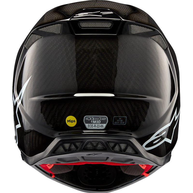 ALPINESTARS Supertech M10 Solid MIPS® Helmet - Gloss Black Carbon