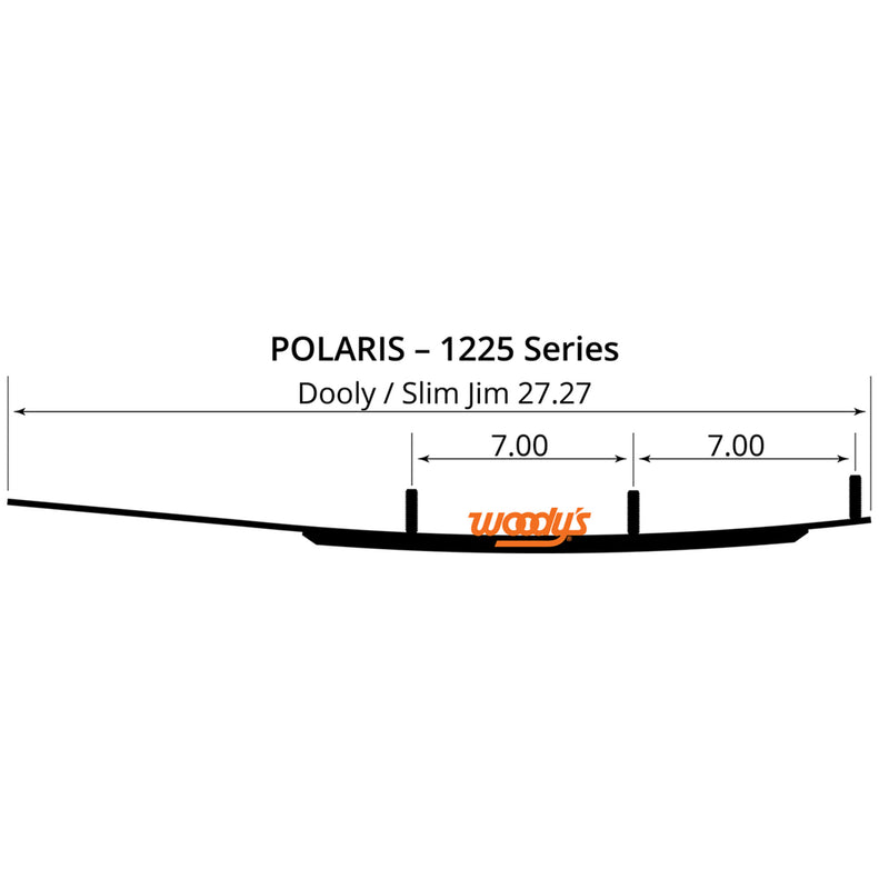 Woody's Dooly Wear Bar - DP4-1225 Polaris Snowmobiles 1983-2011