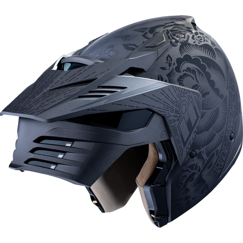 ICON Elsinore™ Darkgard Helmet - Black