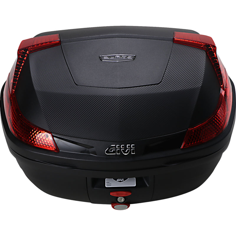 GIVI 3516-0234 B47NMLA Monolock Blade 47 Liter Top Case Top Case - Red Lens - 47 Liter