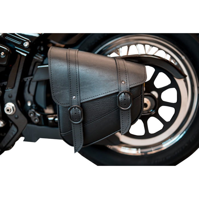 WILLIE & MAX LUGGAGE 3501-2000 59776-05 Blackjack Swingarm Saddlebag - Triangulated - Black