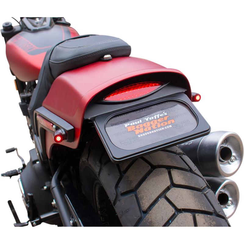 Paul Yaffe Bagger Nation License Plate Holder - PYO:LPF-M8FB-LB-SB For Harley Softail 2018-2020