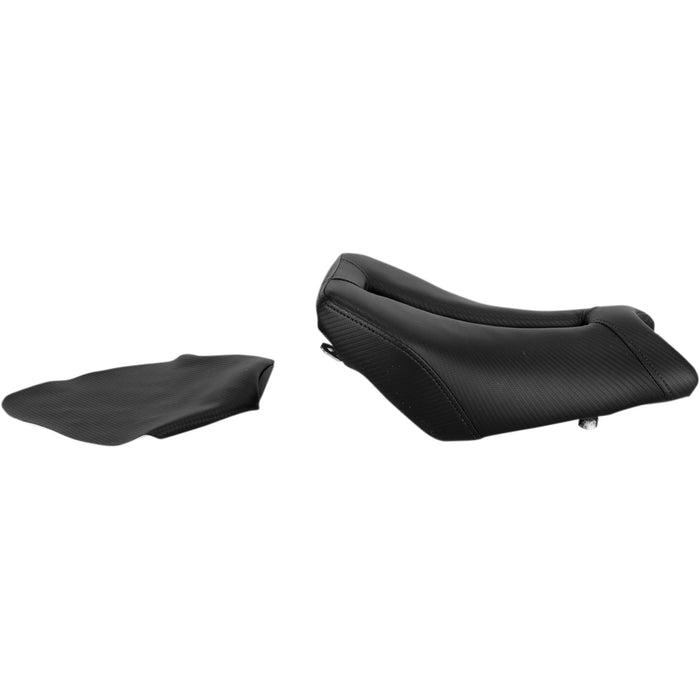 SADDLEMEN 0810-1346 0810-BM20 Gel-Channel™ Track Carbon Fiber Sport Seat — Sport Gel Channel™ Track Carbon Fiber Sport Seat - Black - S1000RR