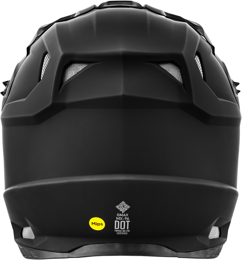 Gmax 72-7533S D3960074 MX-96 SOLID HELMETS MATTE BLACK SM