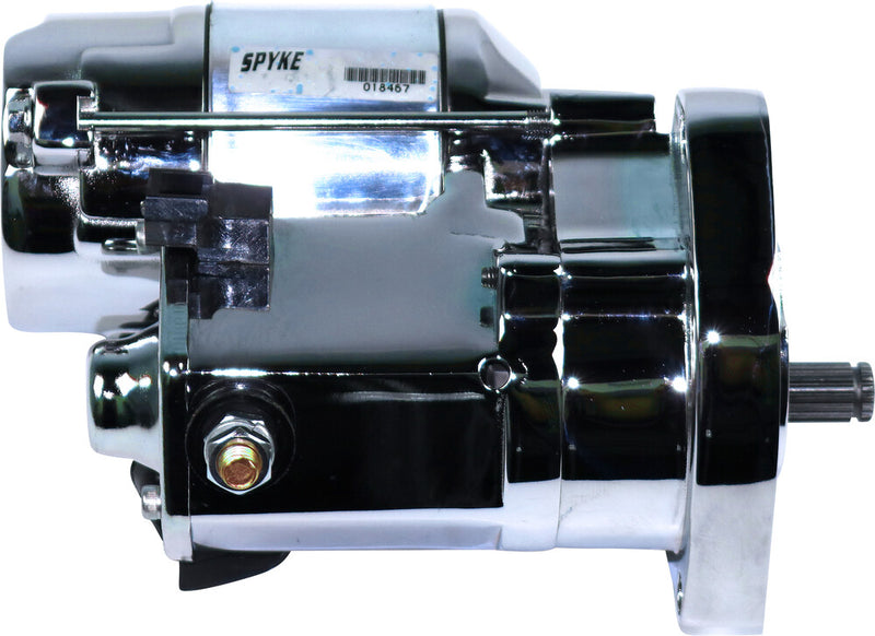 Spyke Starter 1.4KW Chrome `65 Early 79 BIG Twin - 411210 For Harley Electra Glide / 1200 / Touring / Low 1970-1979