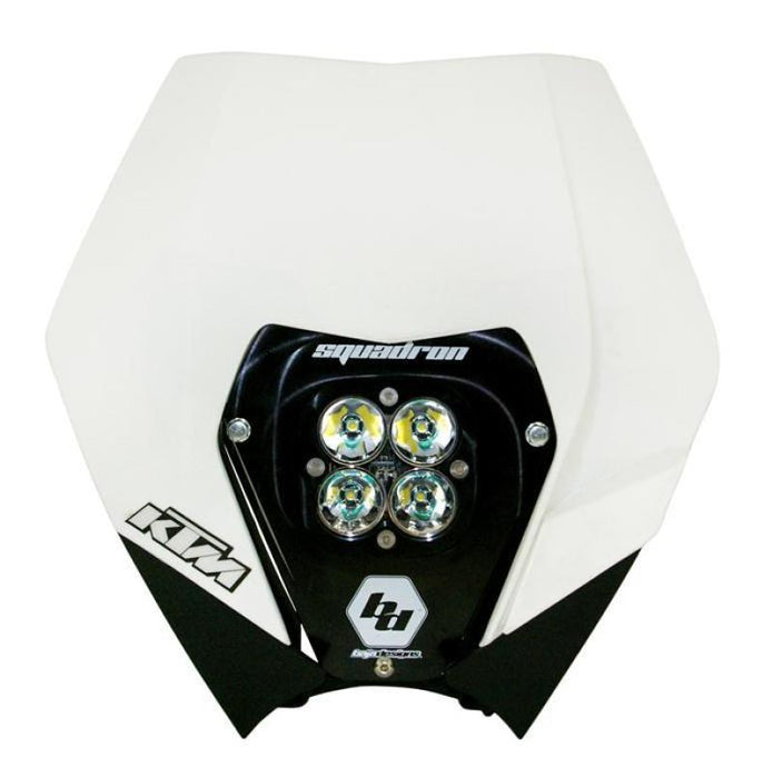 Baja Designs 557061AC 08-13 KTM Headlight Kit AC W/ Headlight Shell White Squadron Sport - User 1