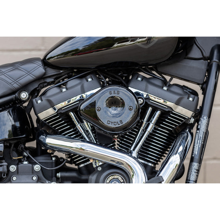 S&S CYCLE 1014-0273 170-0366 Stealth Air Cleaner Cover - Mini Teardrop - Black